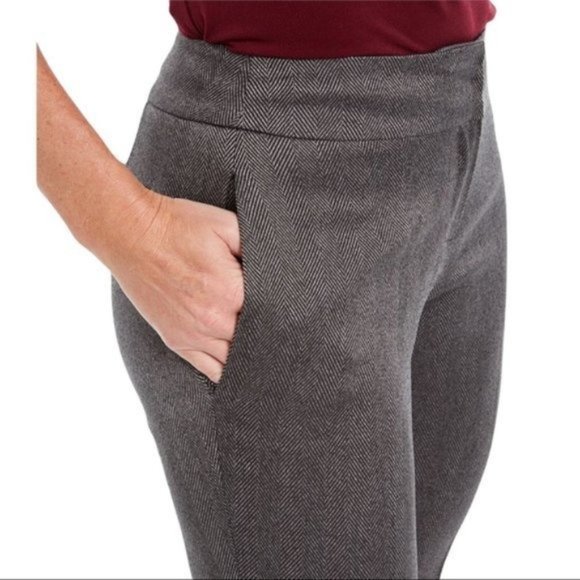 KASPER Herringbone Weave Career Pants - NWT - Size 6 - Picture 3 of 4